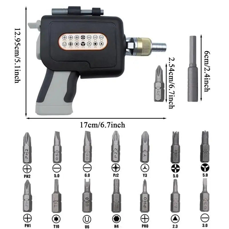 Portable 16 in 1 Ratchet Screwdriver Set Upgraded Design Magnetic Handle