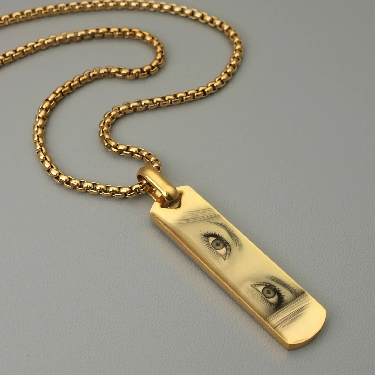 Custom Eyes Photo Necklace