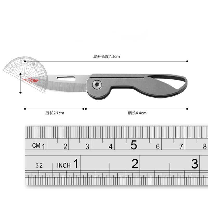 Mini Titanium Alloy Folding Pocket Knife