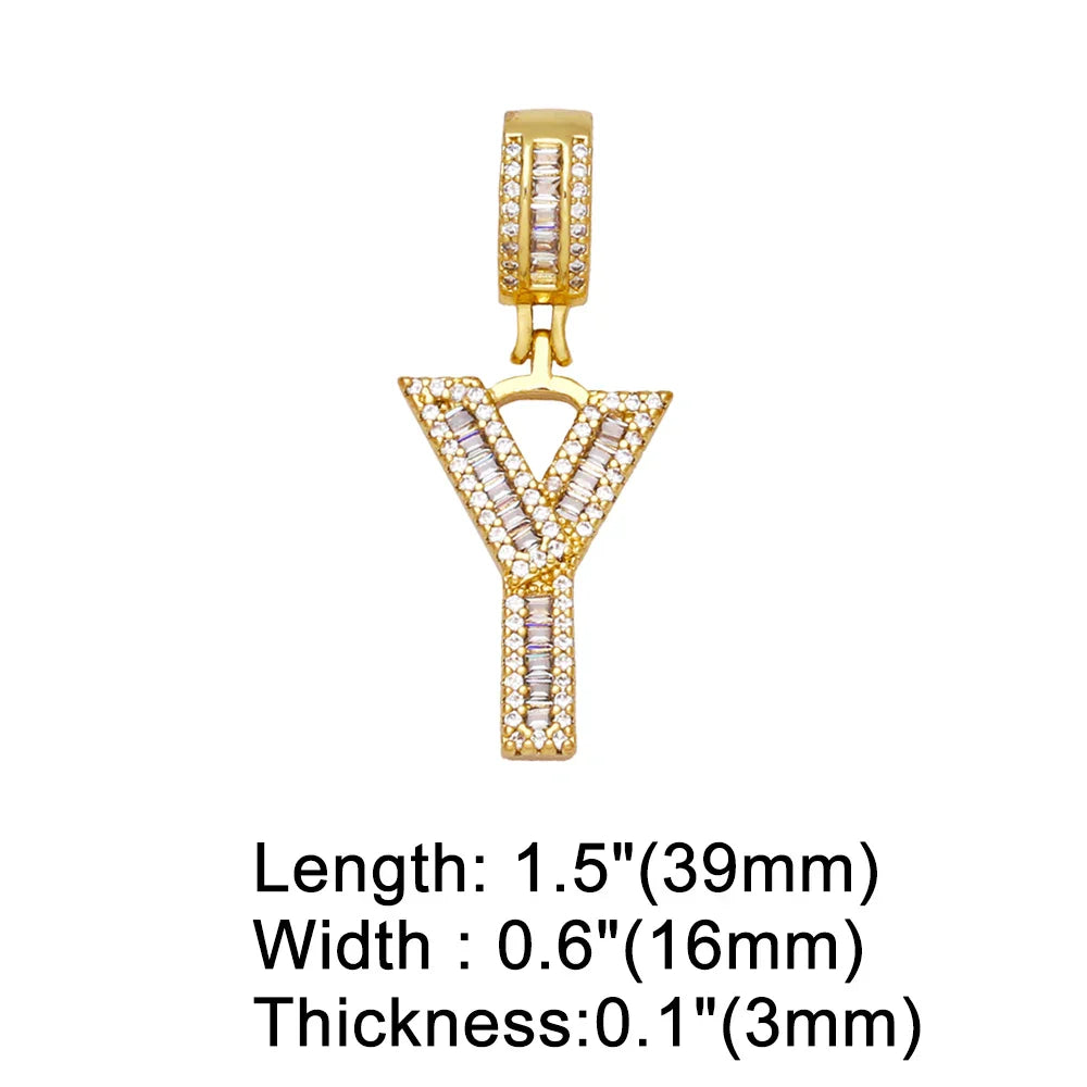 Initial Letter Pendant Necklaces