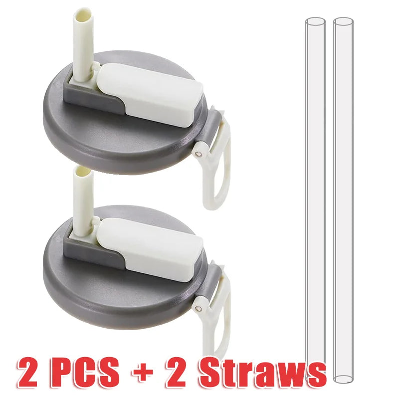 Soda Can Lid With Straw