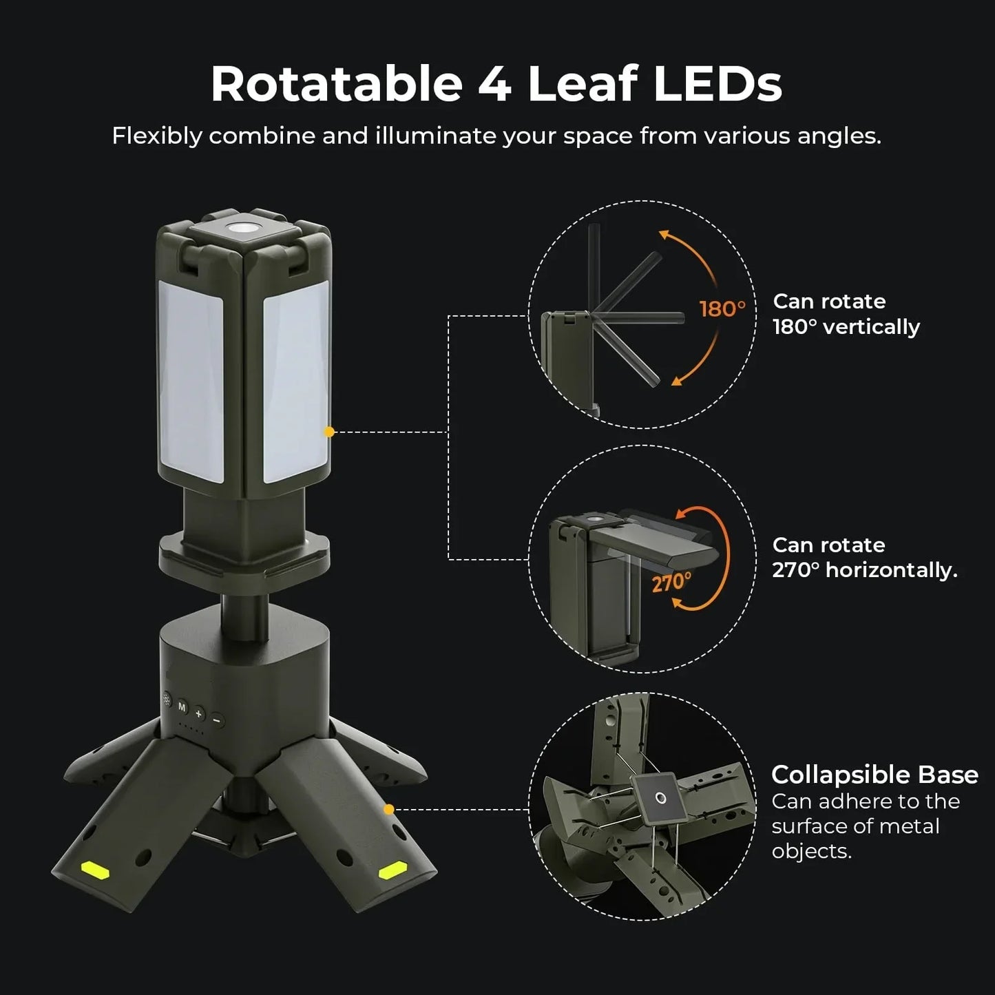 Telescopic Camping Light Rechargeable