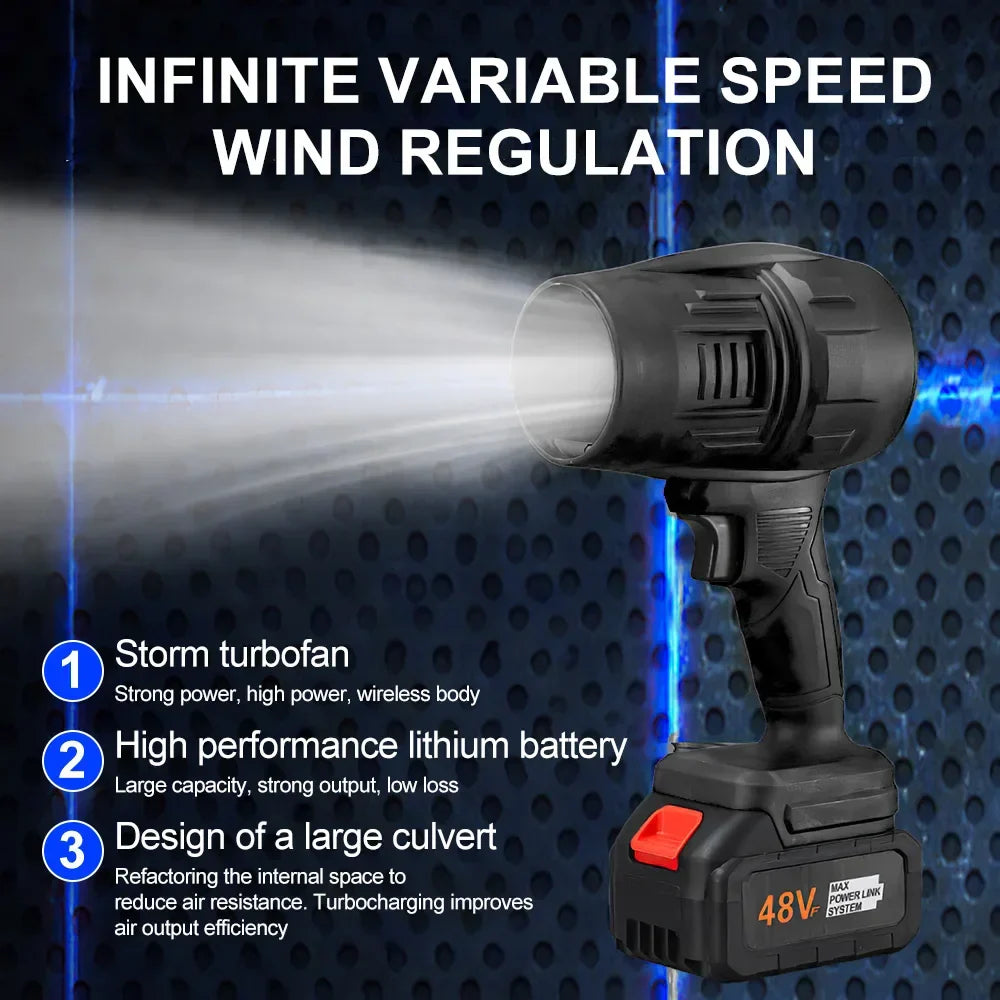 Portable hurricane-type hair dryer
