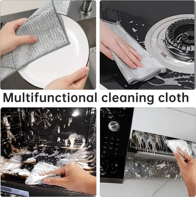 Non Scratch Wire Dishcloth for Wet and Dry