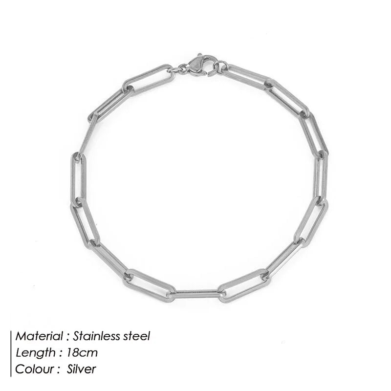 Personalized Chain Link Bracelet with Custom Name Charms