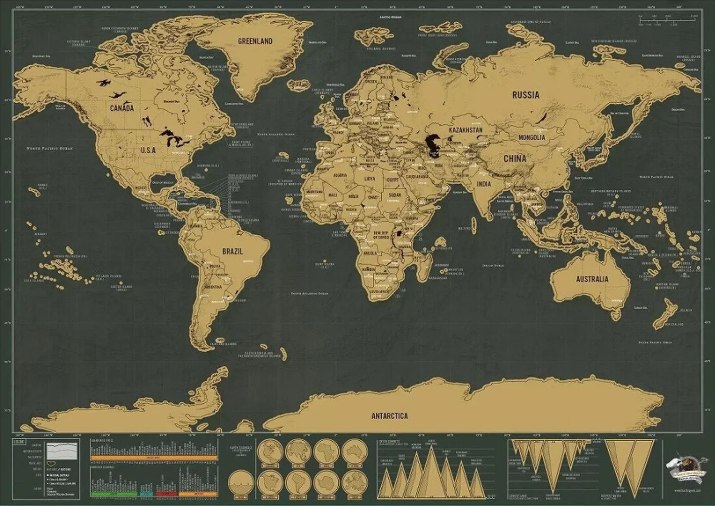 Scratch Map of the World