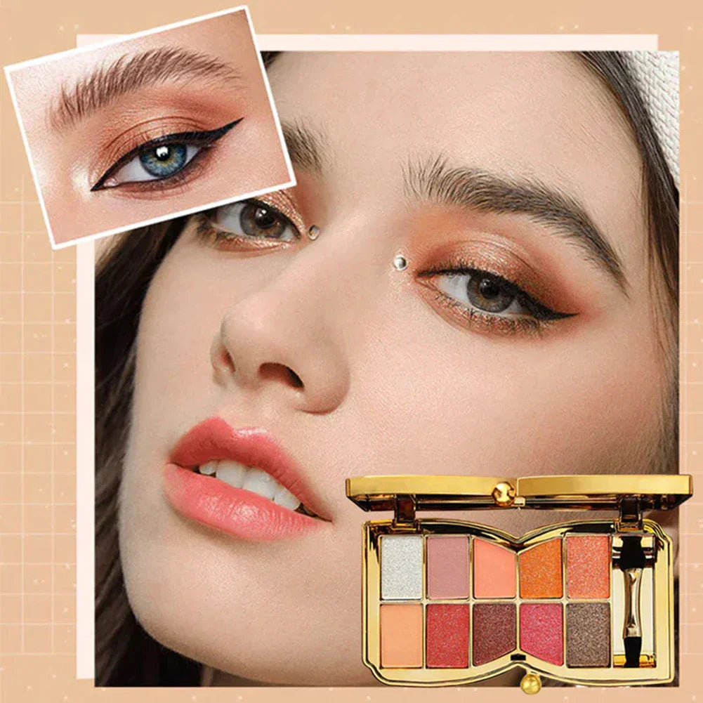 10 Colors Glitter Eyeshadow Palette