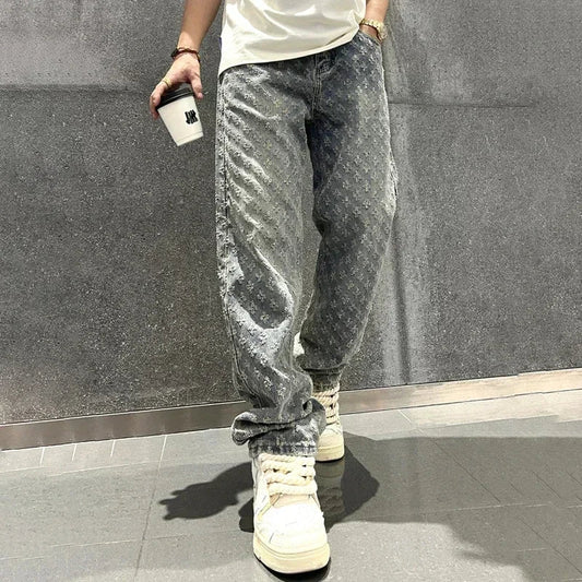 Jacquard  Denim  Jeans