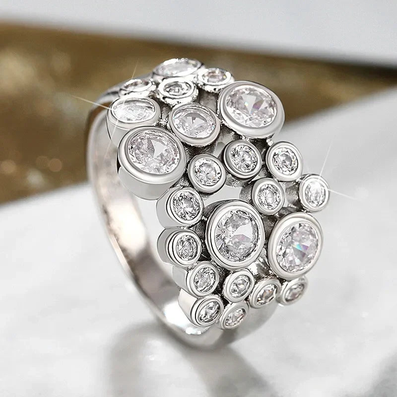 💍3 Carat Super Sparkling zircon Ring