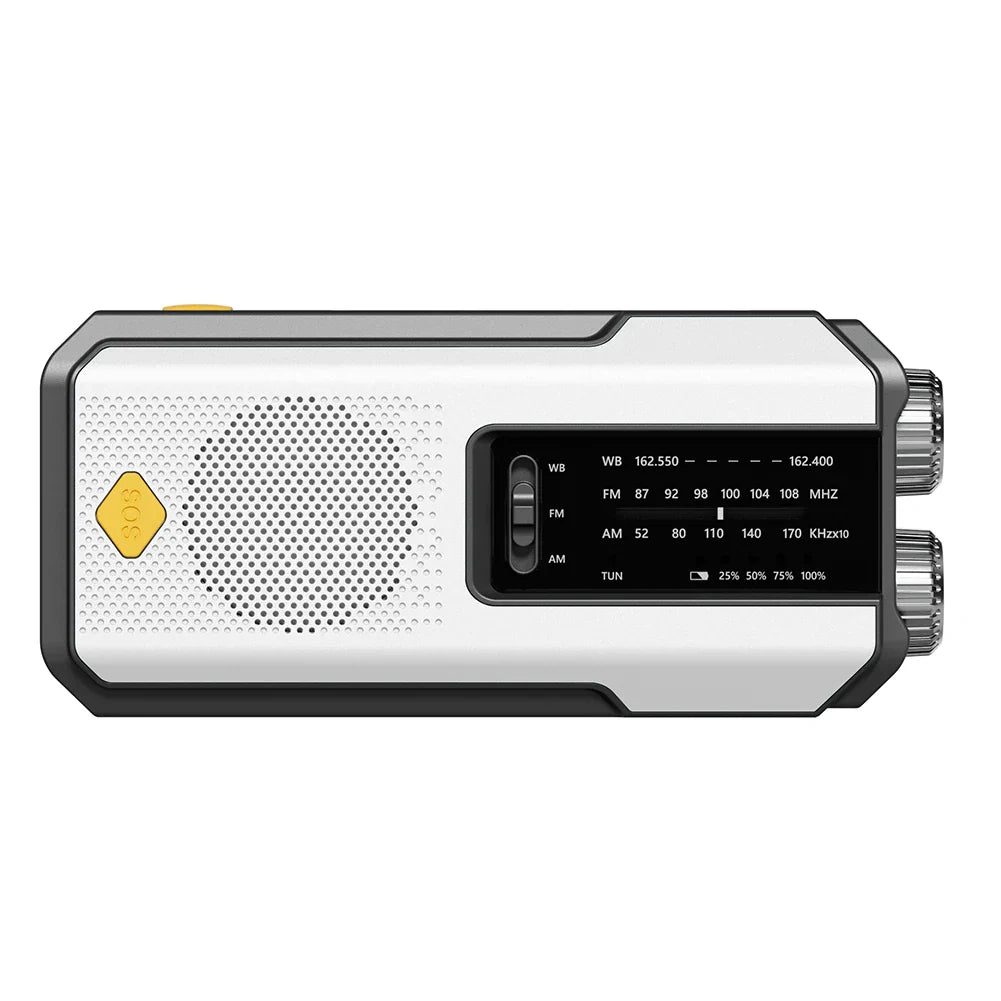 Hand-Crank/Solar Radio