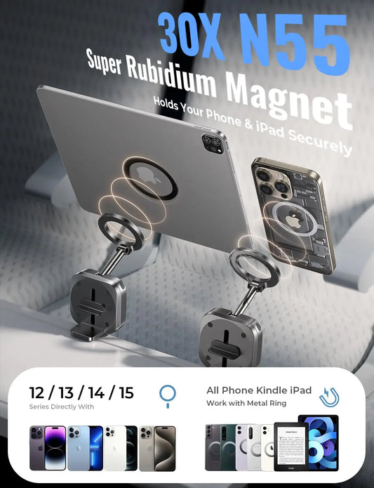 Foldable Extendable Rotating Travel Magnetic Phone Stand