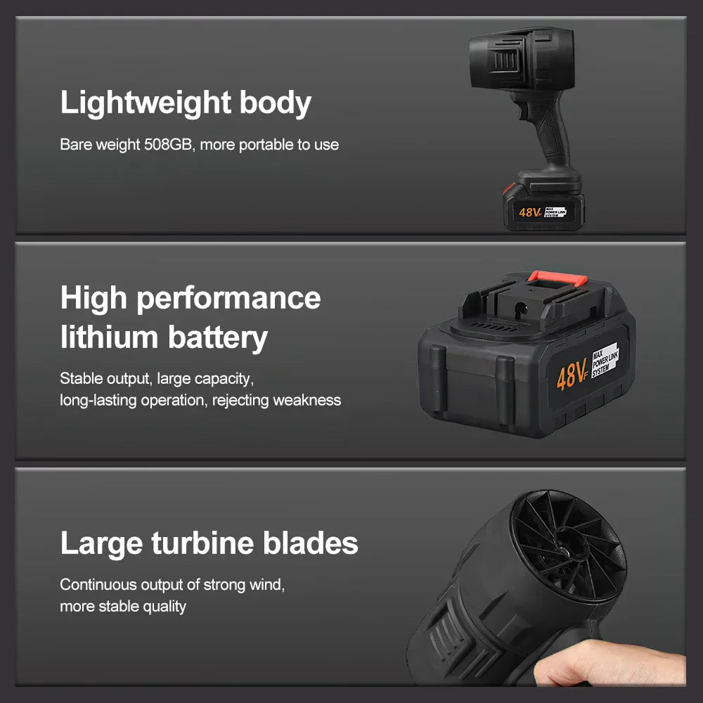 Portable hurricane-type hair dryer
