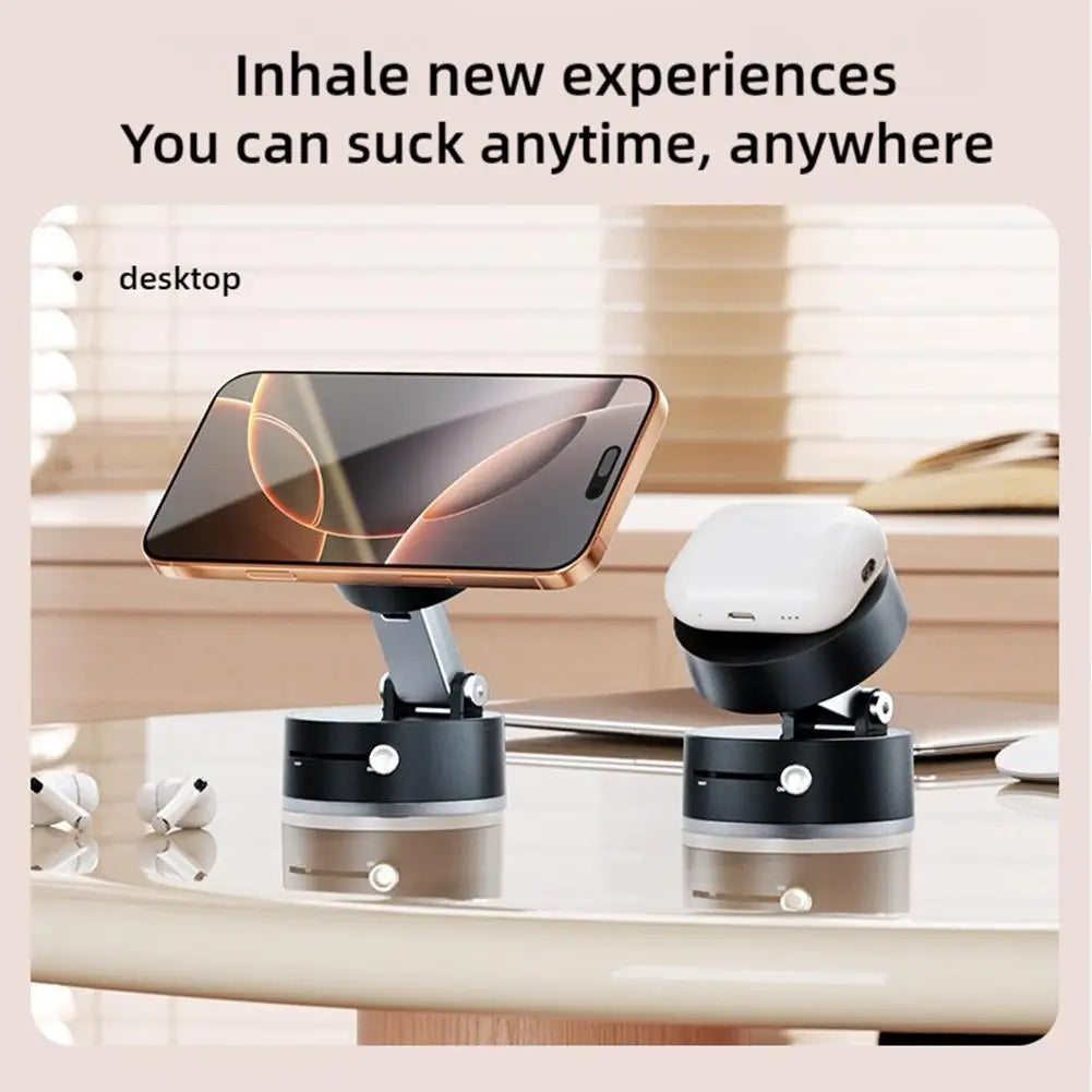 Foldable Portable Vacuum Magnetic Cell Phone Holder