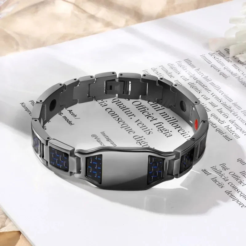 Personalized Men Bracelet with Name Custom Stainless Steel Bracelet For Him