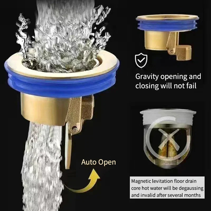 Downspout Universal Brass Floor Drain Core Anti-Odor Deodorizer