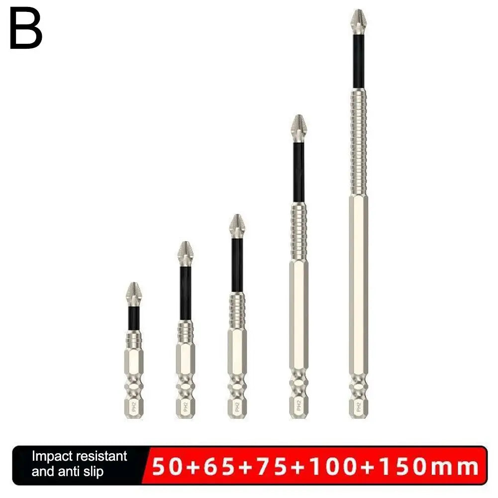 SSRoirvbb Anti-Slip PH2 Impact Driver Bit Set