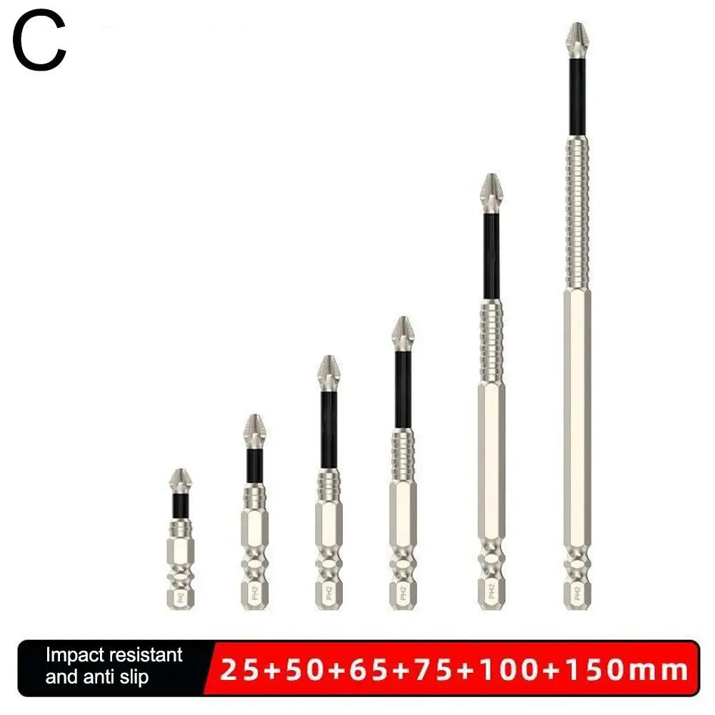 SSRoirvbb Anti-Slip PH2 Impact Driver Bit Set