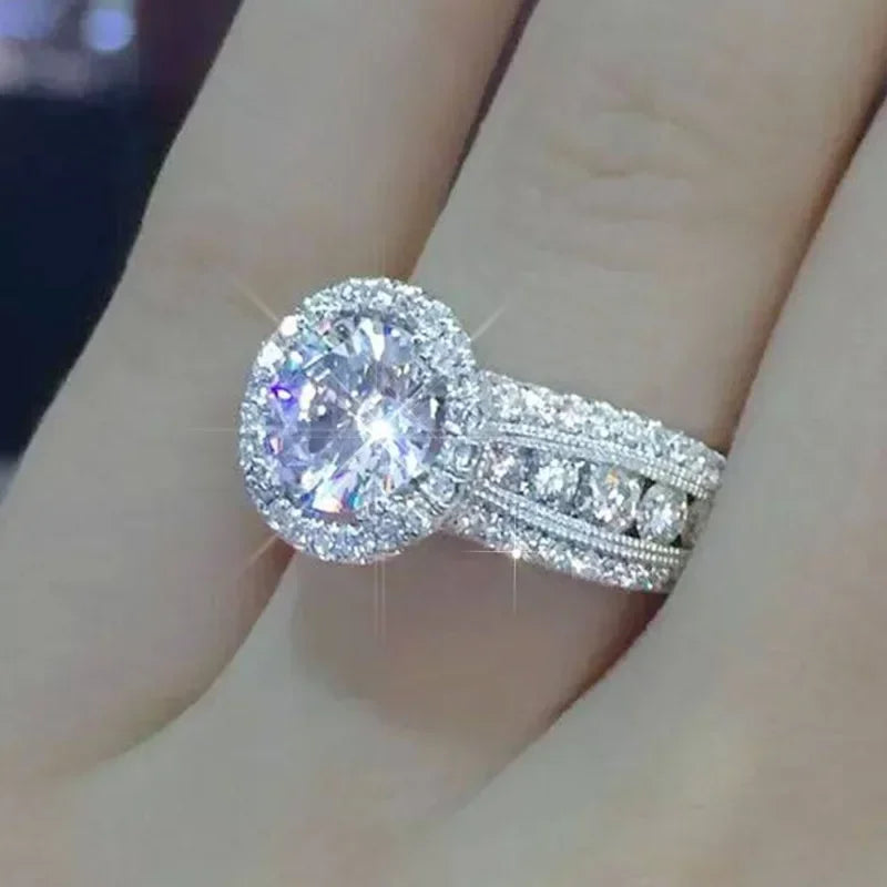 💍3 Carat Super Sparkling zircon Ring
