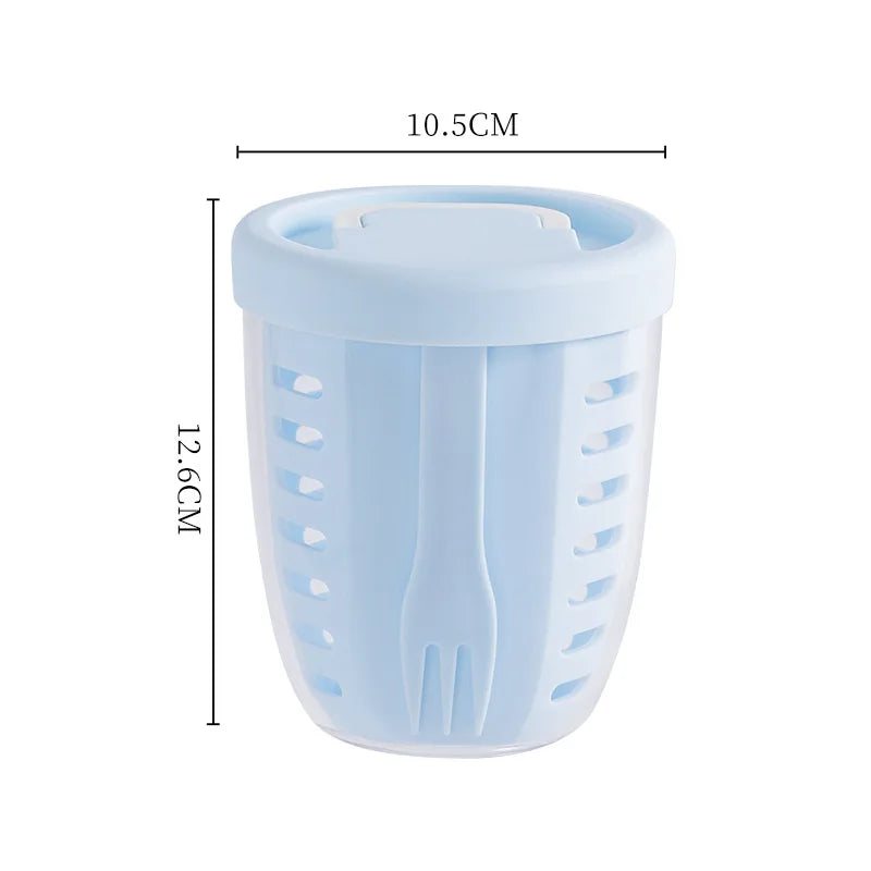 Fruit Salad Storage Cup With Lids and Fork