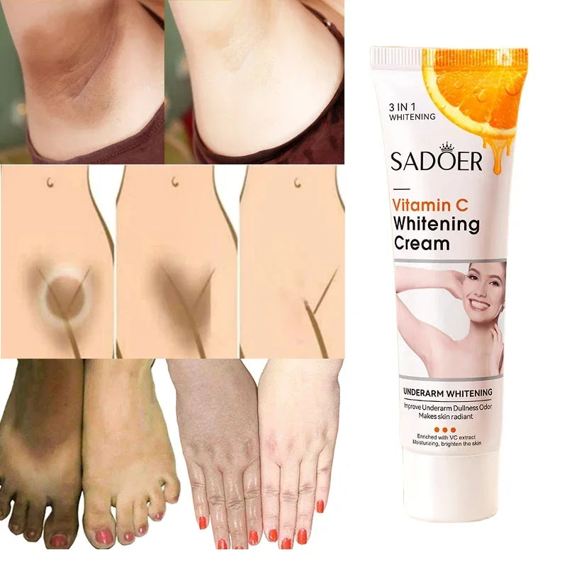 Vitamin C Underarm Whitening Cream For Women Body Brightening Emulsion