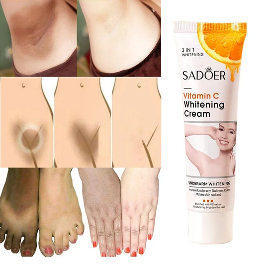 Vitamin C Underarm Whitening Cream For Women Body Brightening Emulsion
