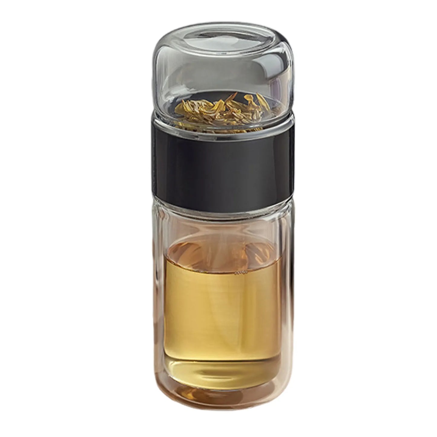 Double-layer Thickened Tea and Water Separation Glass