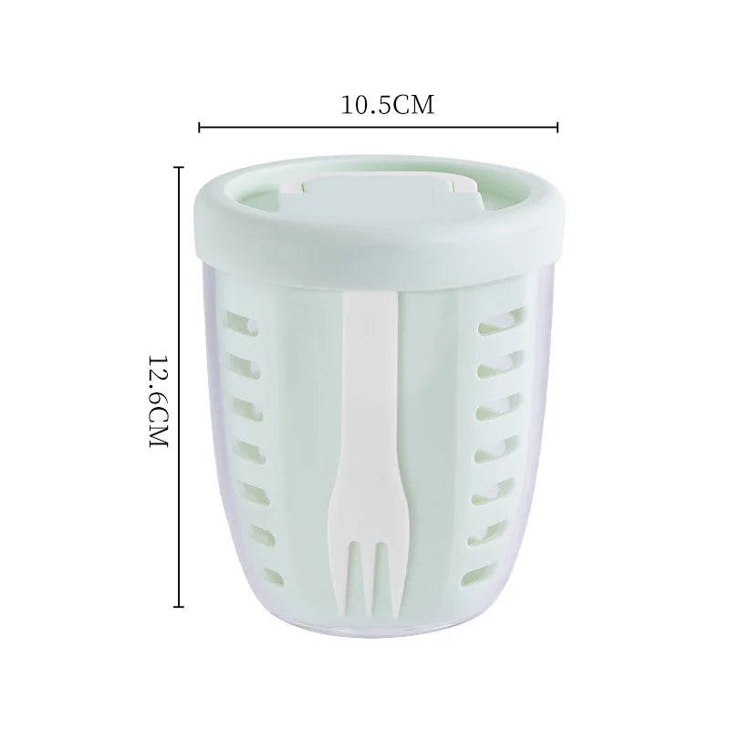 Fruit Salad Storage Cup With Lids and Fork