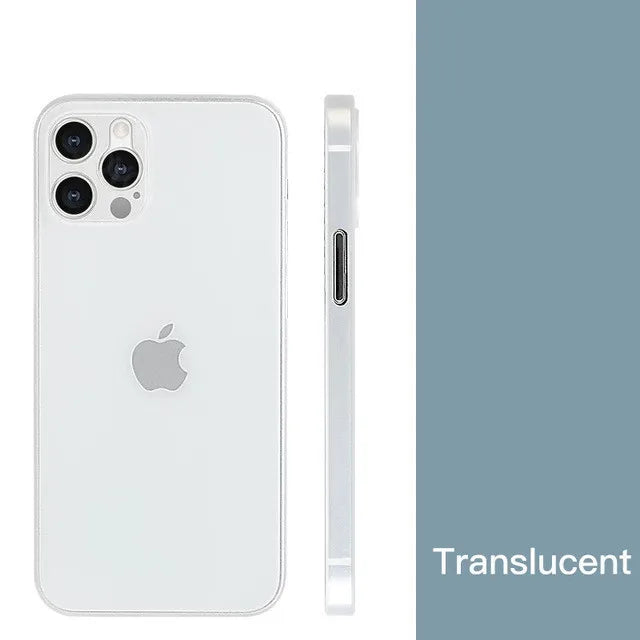 Ultra-thin original color cooling hard case-Comes with glass lens film