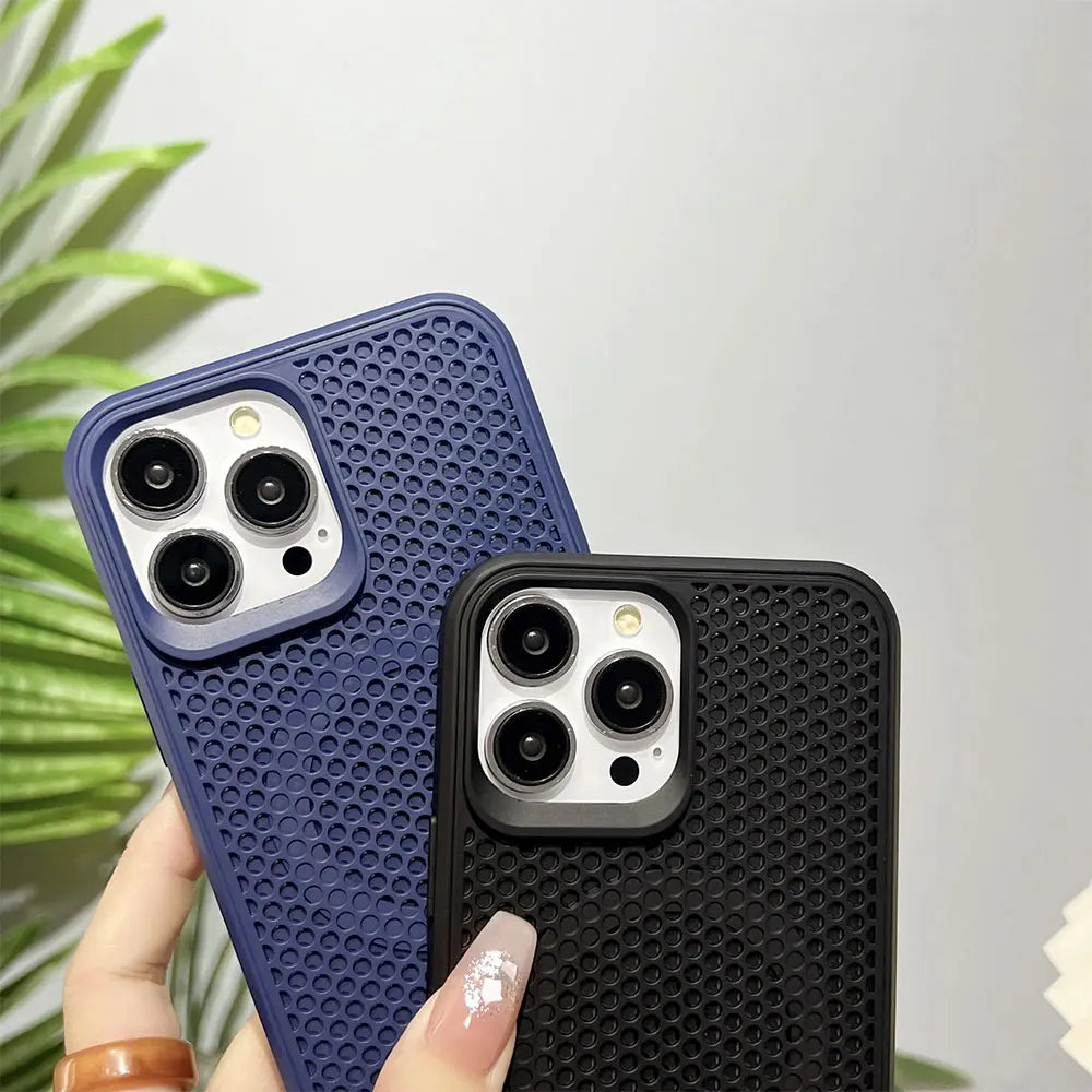 Honeycomb Matrix Cooling Magnetic Phone Case For iPhone