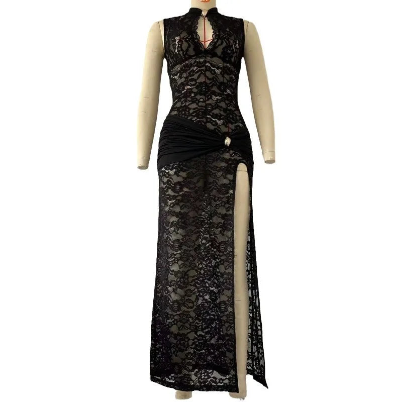 NOIR LACE DRESS