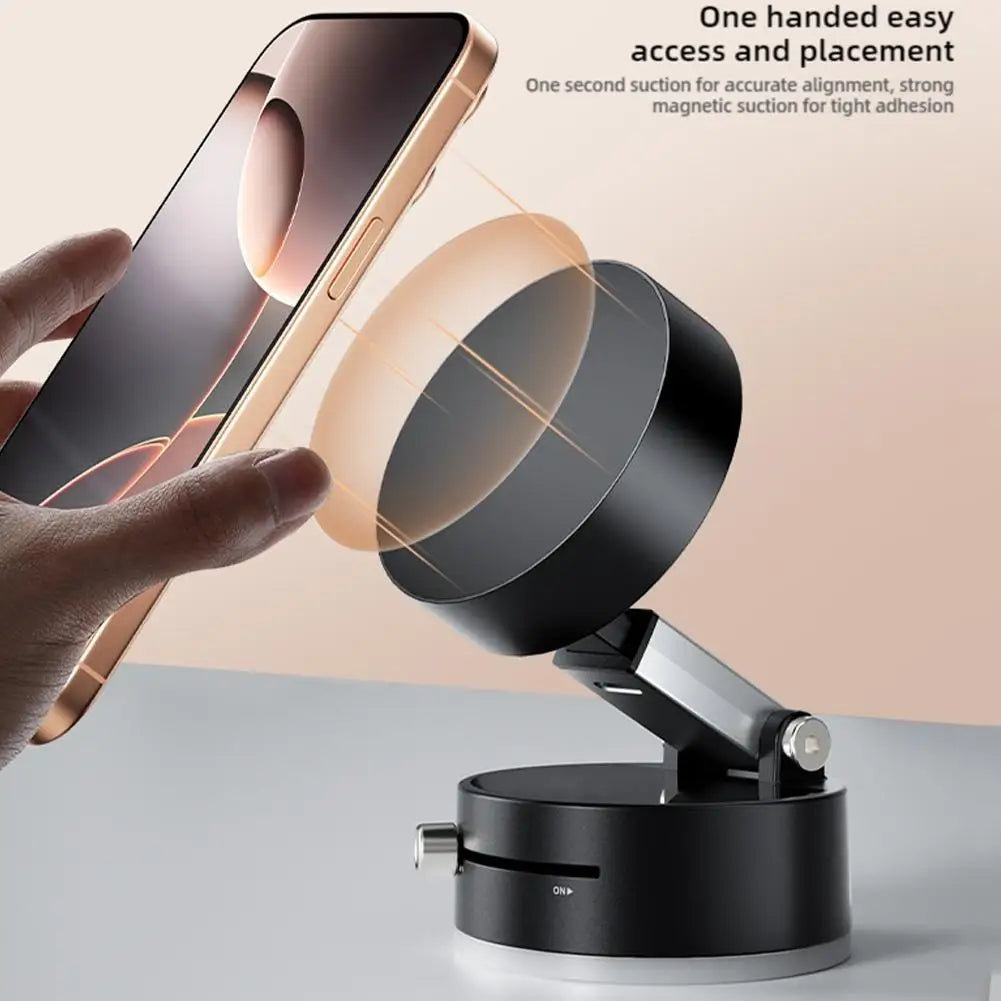 Foldable Portable Vacuum Magnetic Cell Phone Holder