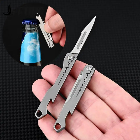 EDC Pocket Utility Knife with 10 Pcs of Replaceable Blades