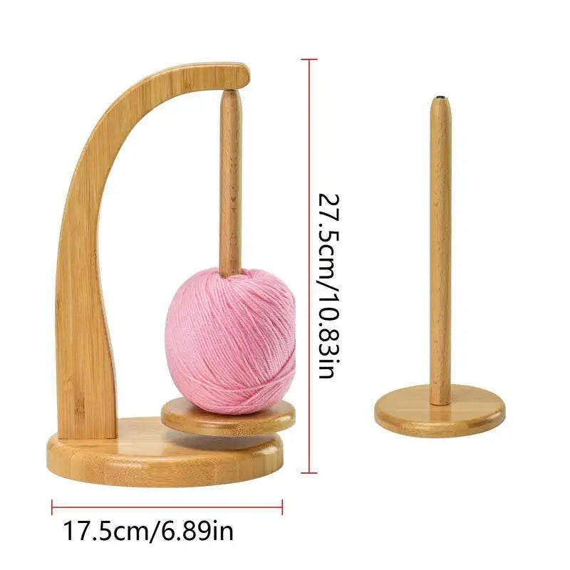 Wooden Yarn Spool Rack