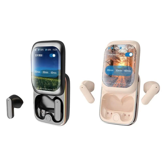 Intelligent Full-color Touch Screen Slider Earphones