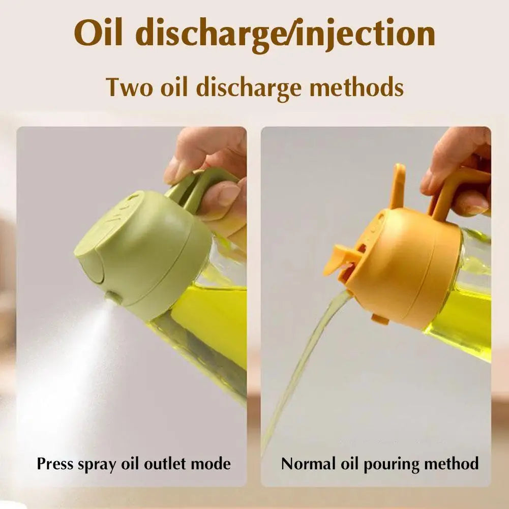 2 in 1 Glass Oil Sprayer & Dispenser