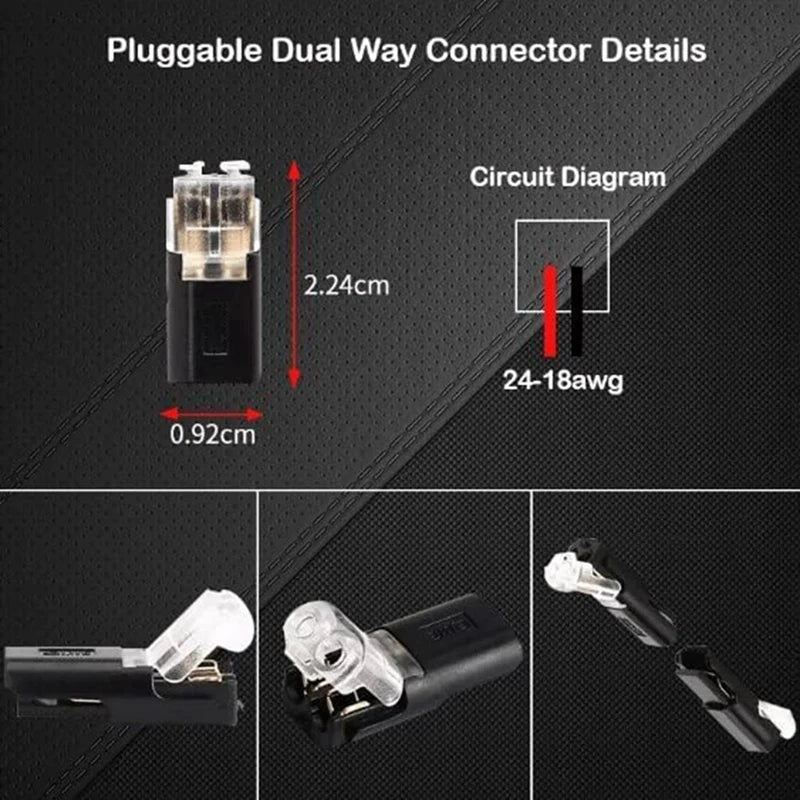 Double-wire Plug-in Connector With Locking Buckle