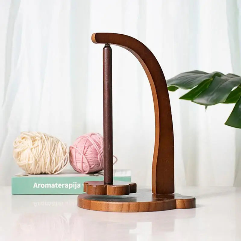 Wooden Yarn Spool Rack