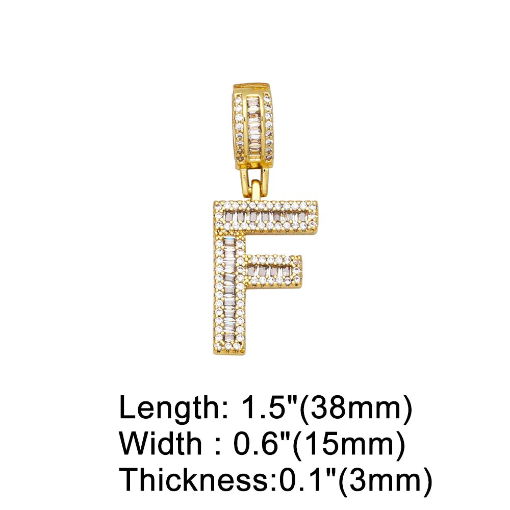 Initial Letter Pendant Necklaces