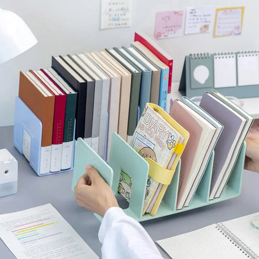 book Organizer with 4 Compartments