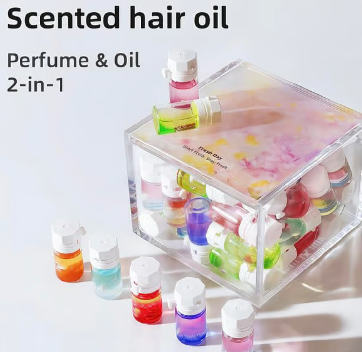 Perfume&Oil 2 in 1-Avocado Nourishing&Shining Hair Oil for Frizzy