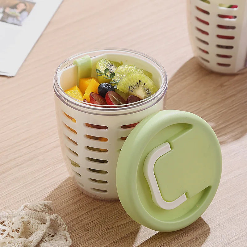 Fruit Salad Storage Cup With Lids and Fork
