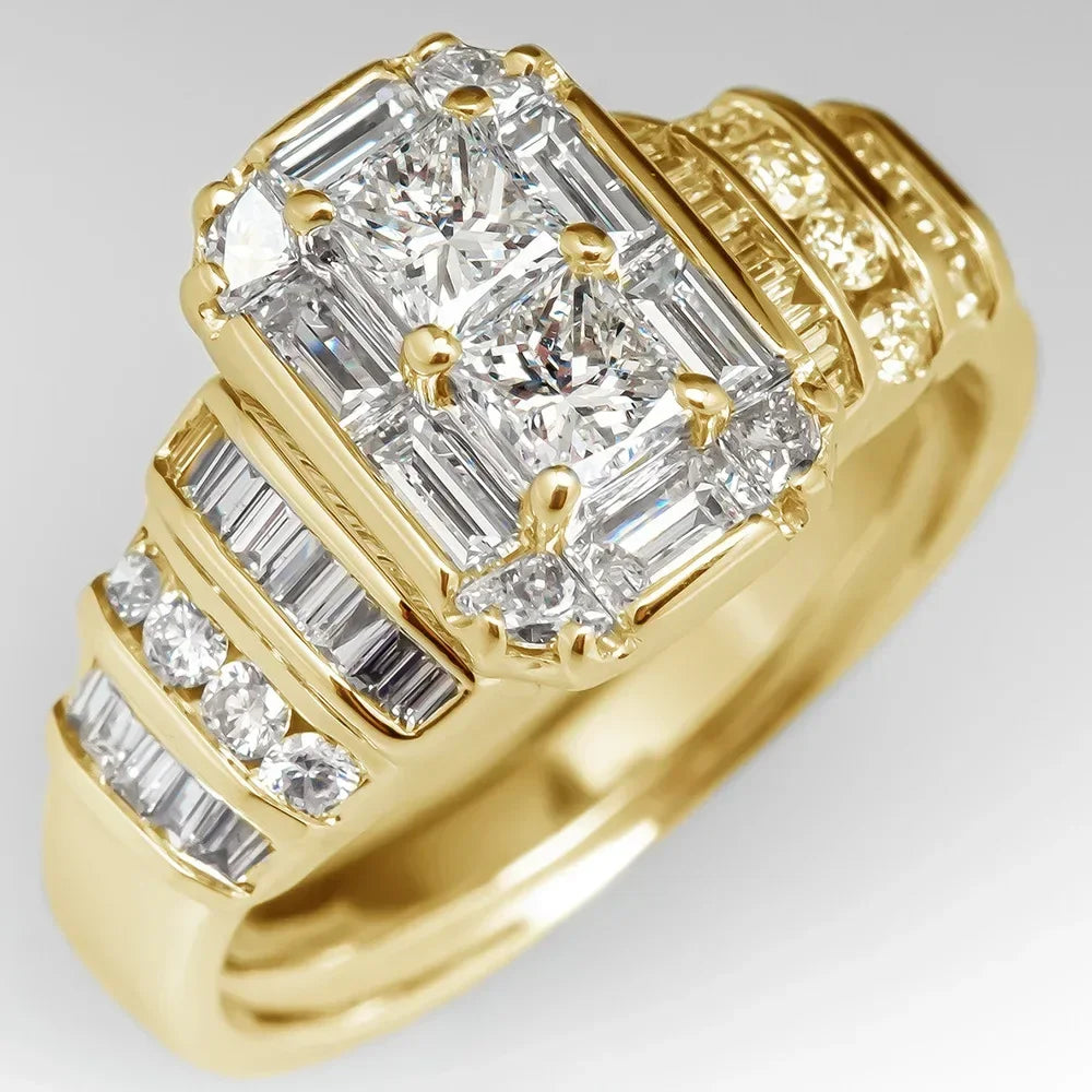 💍3 Carat Super Sparkling zircon Ring