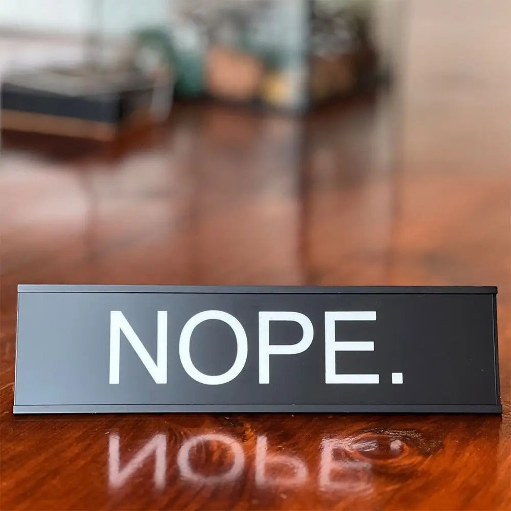 F'er in Charge of You F'ing F's Desk Sign