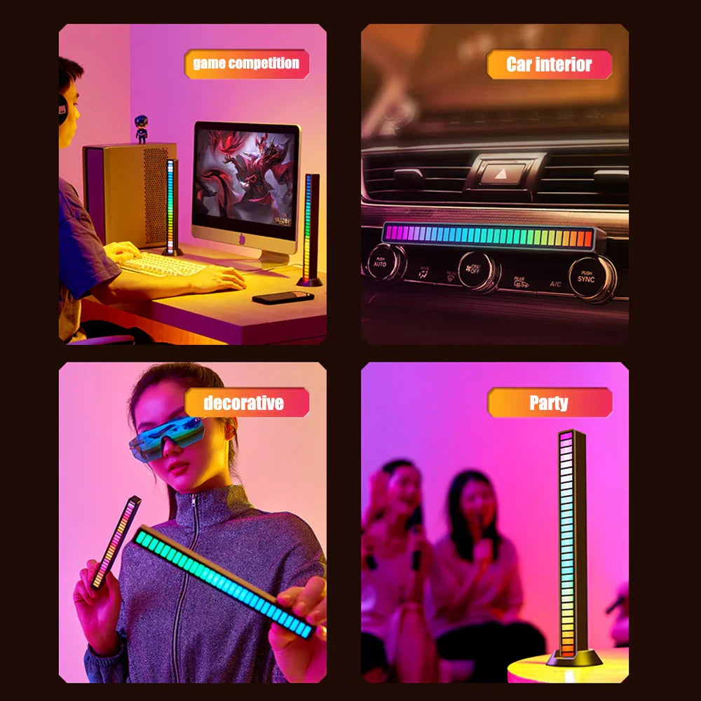 Wireless Sound Activated RGB Light Bar