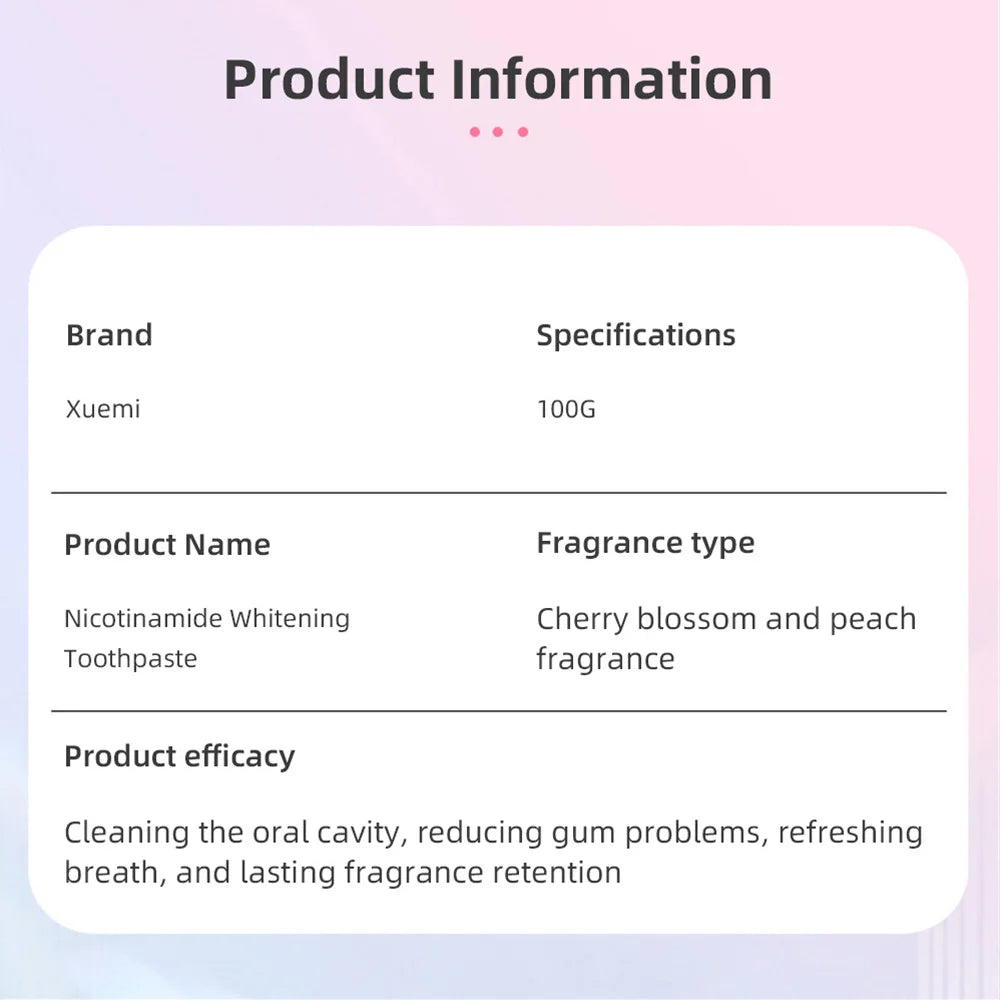 NIACINAMIDE WHITENING TOOTHPASTE