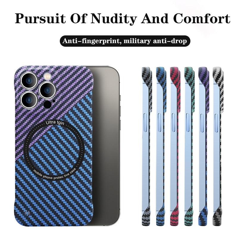 iPhone 12/13 Carbon Fiber Magnetic Case