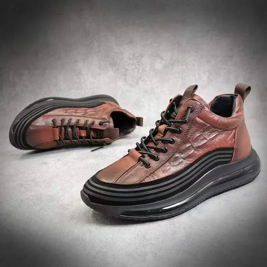 Crocodile Pattern Men's Shoes