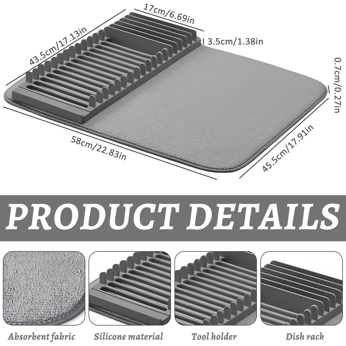 Dishes drying mat