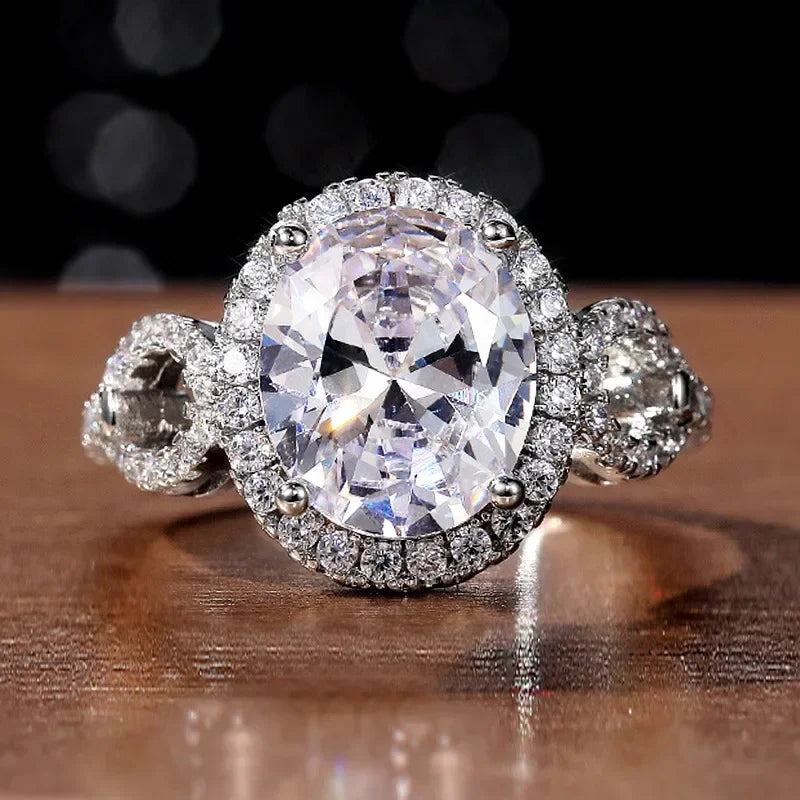 💍3 Carat Super Sparkling zircon Ring