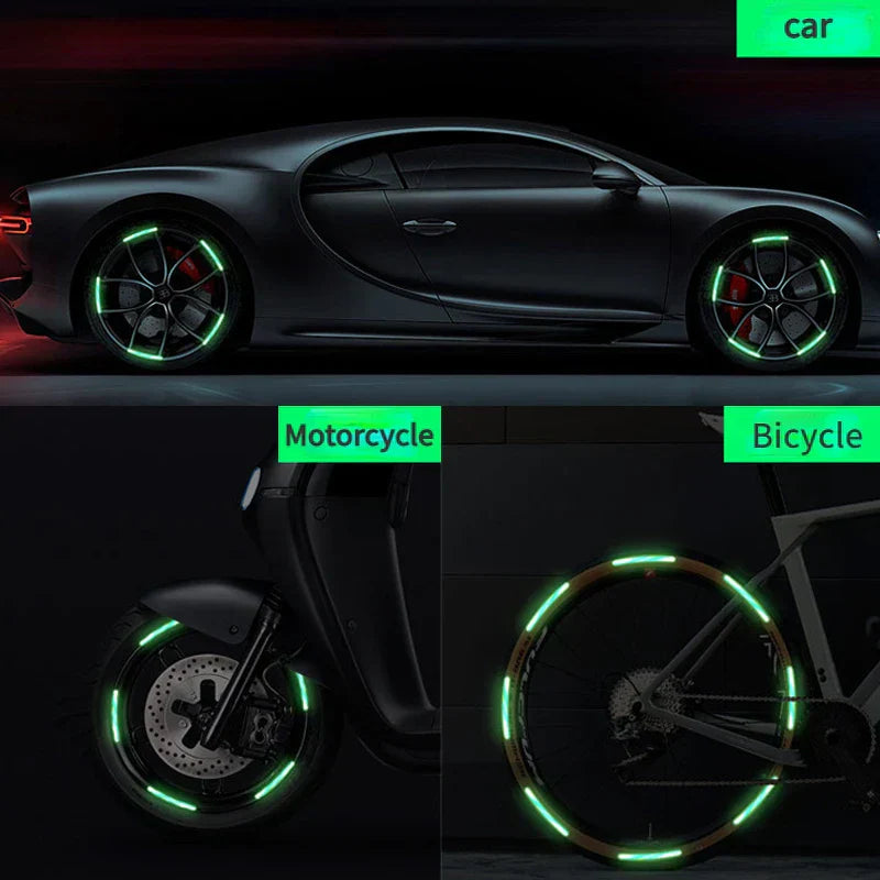Tire Reflective Warning Stickers (20 Pcs)